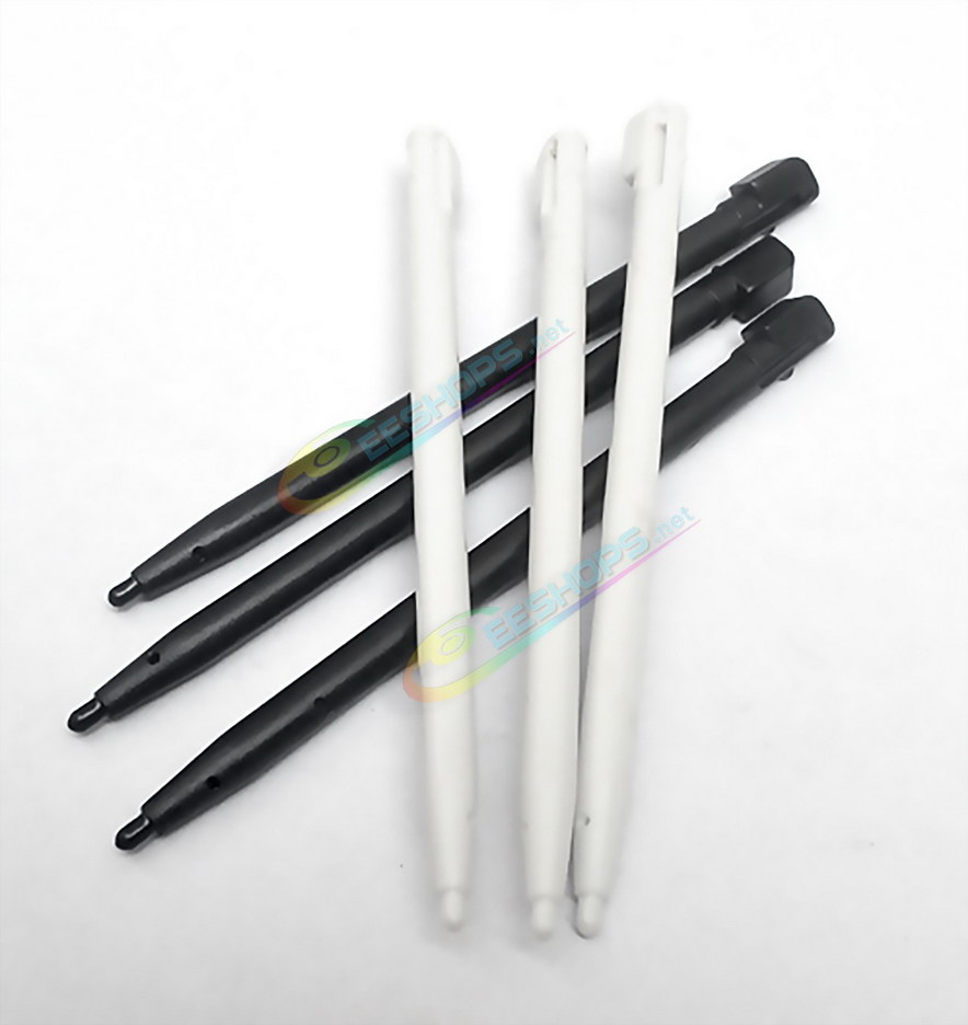 Cheap Nintendo DSi Extra Stylus Touch Pen Pack 6 Set Replacement, Best NDSi Handheld Game Console, New Three Black / Three White Plastic Resistive Pens Pencil Touchpen Six PCS Spare Parts Accessories Free Shipping