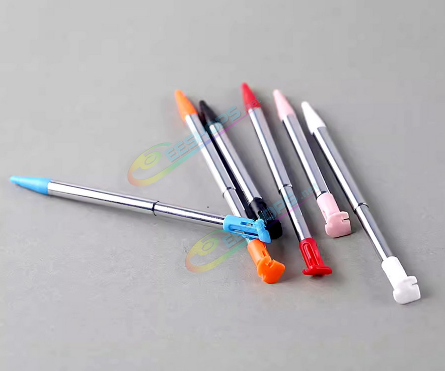 Cheap New Nintendo 2DS XL LL Telescopic Metal Touch Pen Pack 3 Colors Set Replacement, Best 2DSXL 2DSLL New2DSXL / LL Consoles Black / White / Red Telescoping Pencil Resistance Touchpen Three Colors Spare Parts Accessories Free Shipping