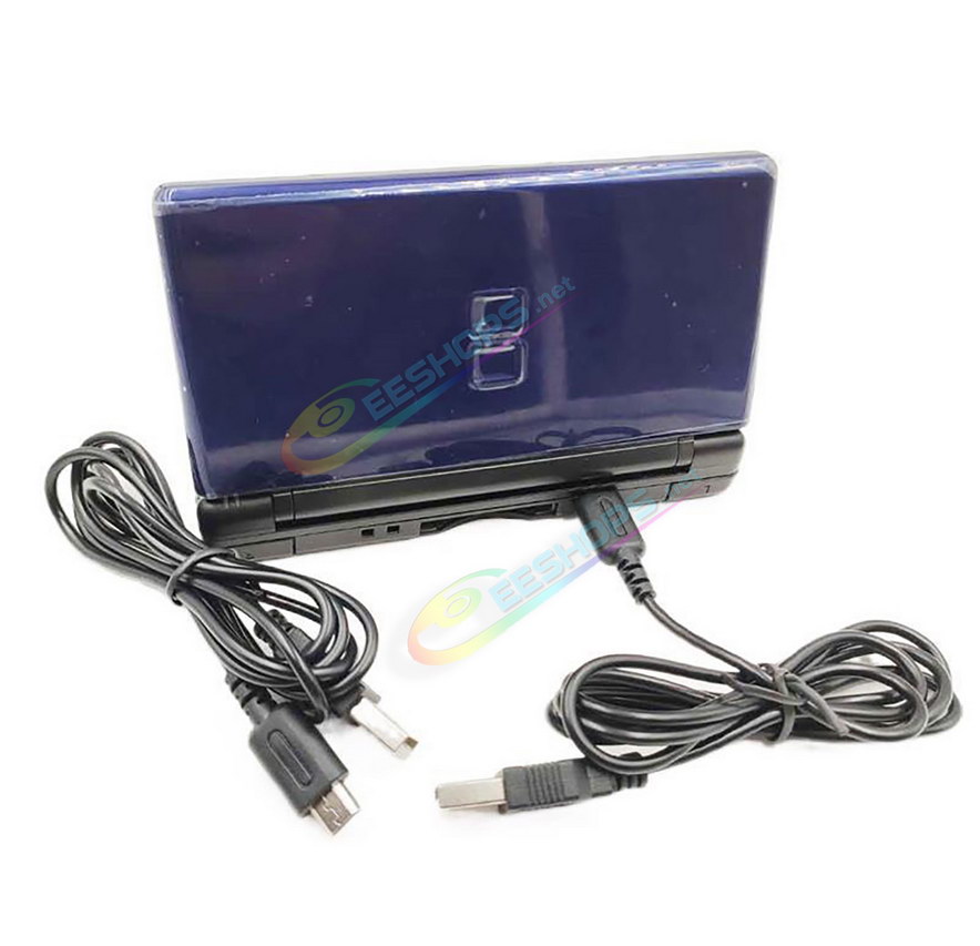 Best Nintendo DS Lite AC Charger Adapter US Plug + USB Charging Cable, Cheap New DS Lite NDSL Handheld Console 100-240V 10W DC 4.6V 900mA Wall / Desktop Charge Adaptor 1M Cord + 1.2M USB Power Line Wire Accessories Free Shipping