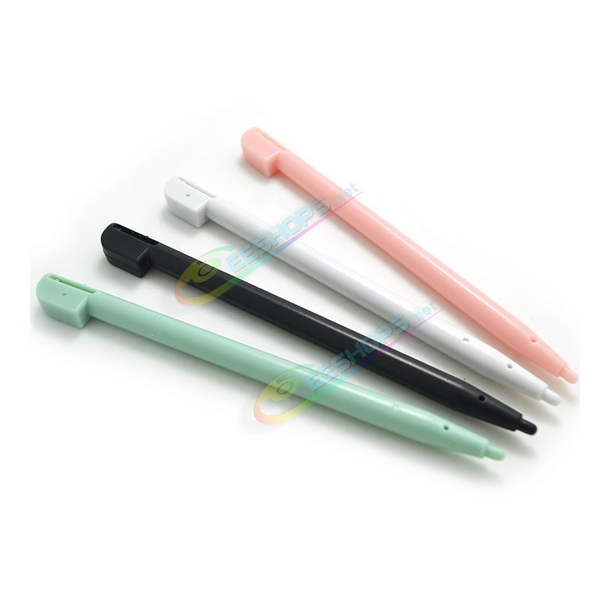 Cheap Nintendo DS Lite Extra Stylus Touch Pen Pack 4 Colors Set Replacement, Best NDSL NDS Lite Handheld Game Console, New Black / White / Pink / Light Green Plastic Resistive Pens Pencil Touchpen Four PCS Spare Parts Accessories Free Shipping