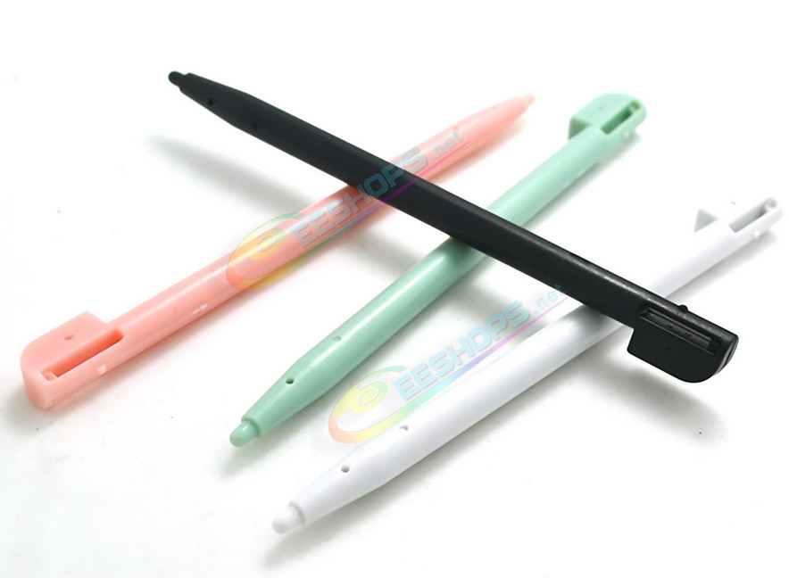 Cheap Nintendo DS Lite Extra Stylus Touch Pen Pack 4 Colors Set Replacement, Best NDSL NDS Lite Handheld Game Console, New Black / White / Pink / Light Green Plastic Resistive Pens Pencil Touchpen Four PCS Spare Parts Accessories Free Shipping