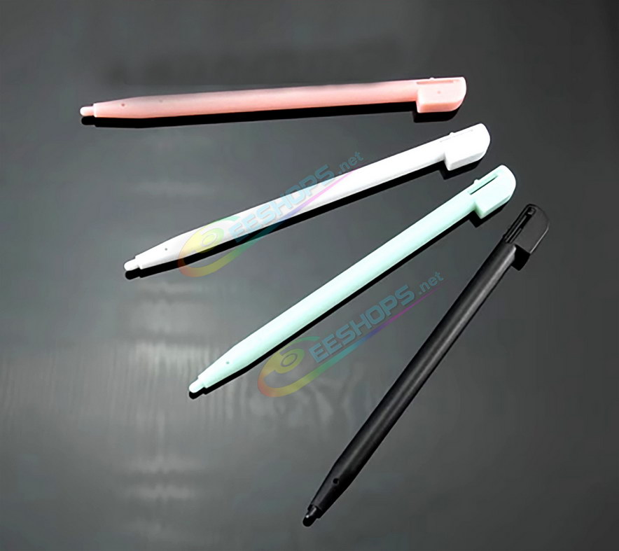 Cheap Nintendo DS Lite Extra Stylus Touch Pen Pack 4 Colors Set Replacement, Best NDSL NDS Lite Handheld Game Console, New Black / White / Pink / Light Green Plastic Resistive Pens Pencil Touchpen Four PCS Spare Parts Accessories Free Shipping