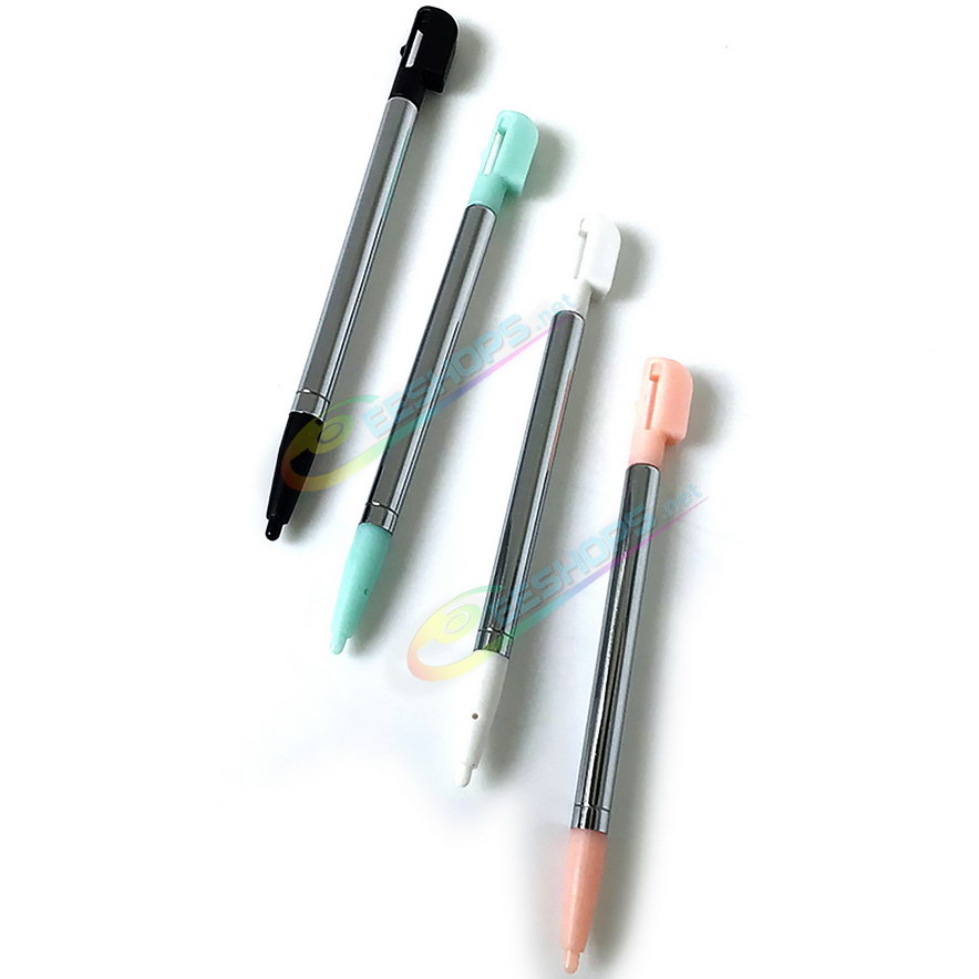 
Cheap Nintendo DS Lite Extra Stylus Telescoping Metal Touch Pen 4 Colors Set Replacement, Best NDSL NDS Lite Handheld Game Console, New White / Black / Pink / Ice Blue Resistive Pens Pencil Touchpen Four PCS Spare Parts Accessories Free Shipping
