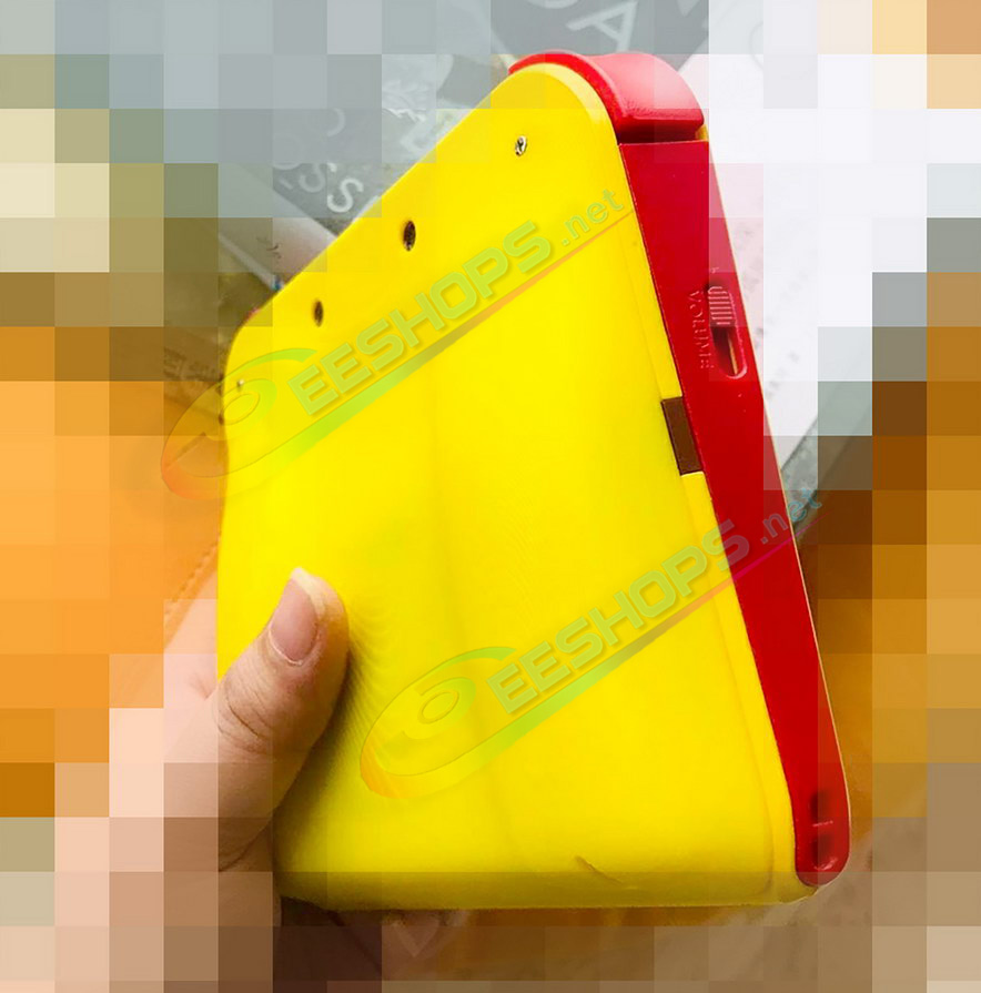 Best Nintendo 2DS Extra Back Mounted Battery Pack 4500 mAh High Capacity Replacement, Cheap Old 2DS Handheld Game Console, 100% Fit Full Cover Rear Clip Rechargeable Power Bank 10 Hours Long-Life with Yellow Housing Shell Free Shipping