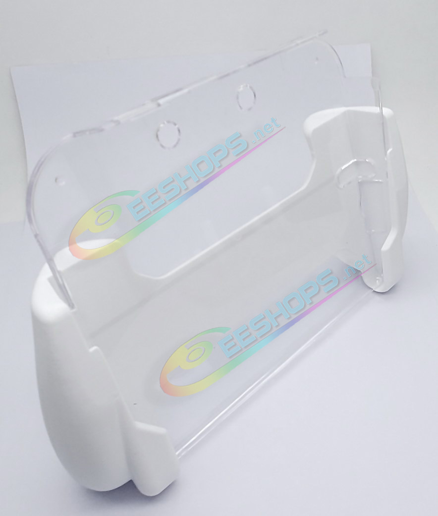 Best Nintendo 2DS Extra NonSlip Hand Grips Showing Stand + Protective Crystal Case White, New Upgraded Cheap Old 2DS Handheld Consoles, Multi-Color Customized 100% Fit Comfortable Gaming Handle Sweat-proof Holder + Clear Protection Cover Free Shipping