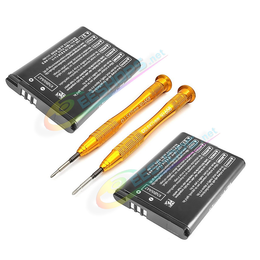 Best Nintendo 3DS 2DS XL Extra Rechargeable Li-ion Battery Pack 2 Large Capacity Replacement, Cheap 3DS / 2DS / New 2DS XL LL Handheld Game Console, New 1500mAh 5 Hours Long Life Two PCS Lithium Batteries Spare Parts Accessories Free Shipping
