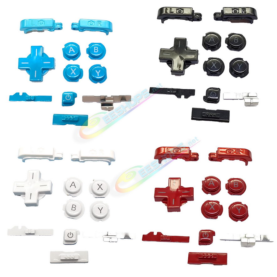 Cheap Nintendo 3DS Extra Buttons Full Set Black Color Replacement, Best Old 3DS Small Handheld Game Console A B X Y / D-Pad / L R left & Right Shoulder Trigger / Power / Volume / 3D Switch Button 11 PCS Spare Parta Accessories Free Shipping