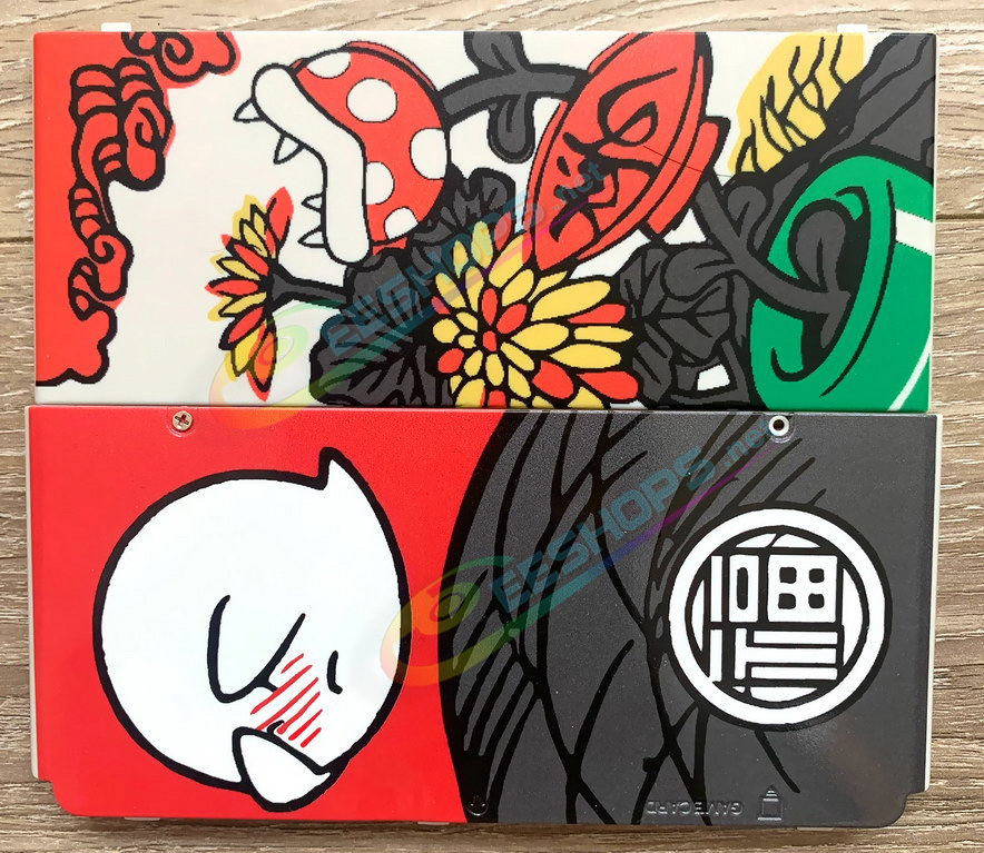 Best Nintendo New 3DS Extra Faceplate Replacement Shells Boo-Boo Ghost & Chomper Colorful, Cheap New3DS Small Handheld Game Console, Customized Chinese