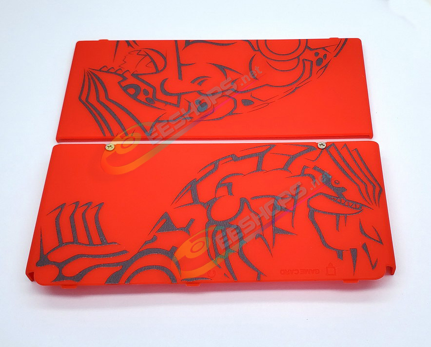 Cheap Nintendo New 3DS Extra Faceplate Replacement Cover Plate Pokemon Ruby Red Limited Edition, Best New3DS Small Handheld Game Console, DIY Frosted Rubies Top & Bottom Shell Outer Face Coverplate 2 PCS Set + Screws Accessories Free Shipping