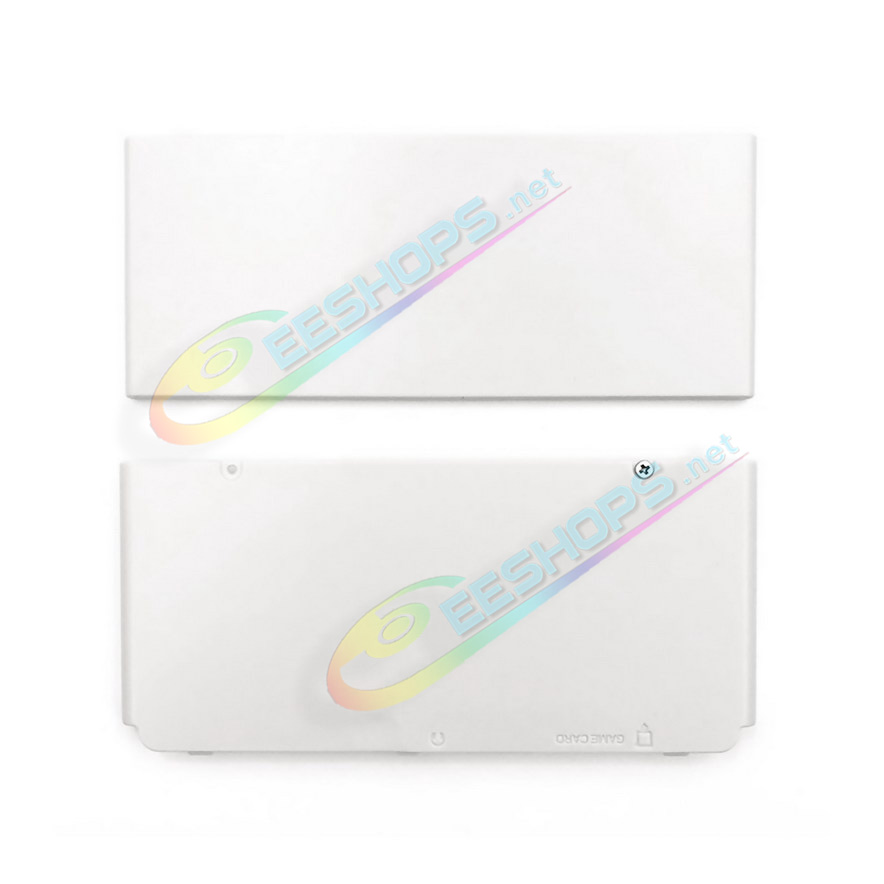 Cheap Nintendo New 3DS Extra Cover Plates Shells Replacement Pure White Color, Cheap New3DS Small Handheld Game Console, DIY Outer Top / Bottom Faceplate Upper / Lower Coverplate Backplate A/E Face 2 PCS Set Spare Parts Accessories Free Shipping