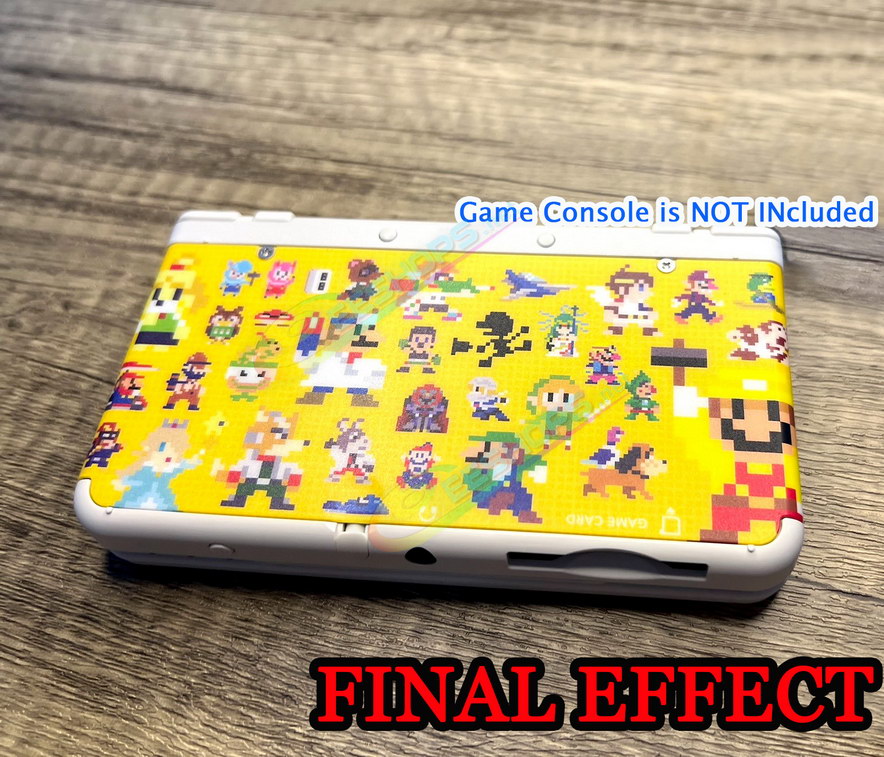 Best New Nintendo 3DS Ultimate Thin Frosted Skin Housing Shell Scratch-Proof Protector Film Full Set No bubbles, Cheap New3DS Small Handheld Game Console, Separated Type Non-slip Full Cover Soft Protective Sticker 100% Fit Free Shipping