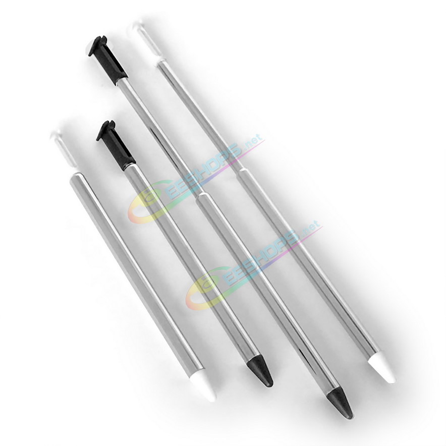 
Cheap New Nintendo 3DS Extra Stylus Telescopic Metal Touch Pen Black / White Color 2 PCS Set Replacement, Best New3DS N3DS Small Handheld Game Console Telescoping Pencil Touchpen Two Piece Spare Parts Accessories Free Shipping
