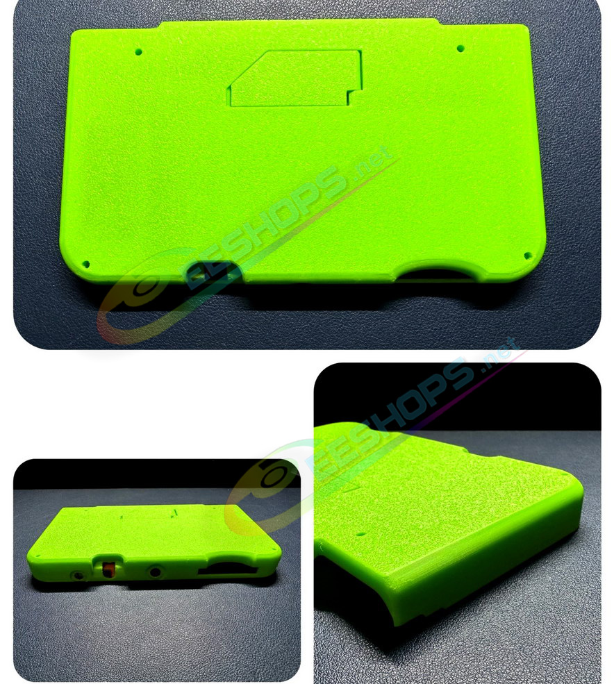 Best New Nintendo 3DS XL / LL Extra Rear Mounted Rechargeable Battery Pack Type-C PD Charge Replacement, Cheap New3DS XL LL 3DSXL 3DSLL Handheld Consoles, Slim Long-Life Back Clip 3898 mAh Power Bank + Apple Green Cover Shell Free Shipping