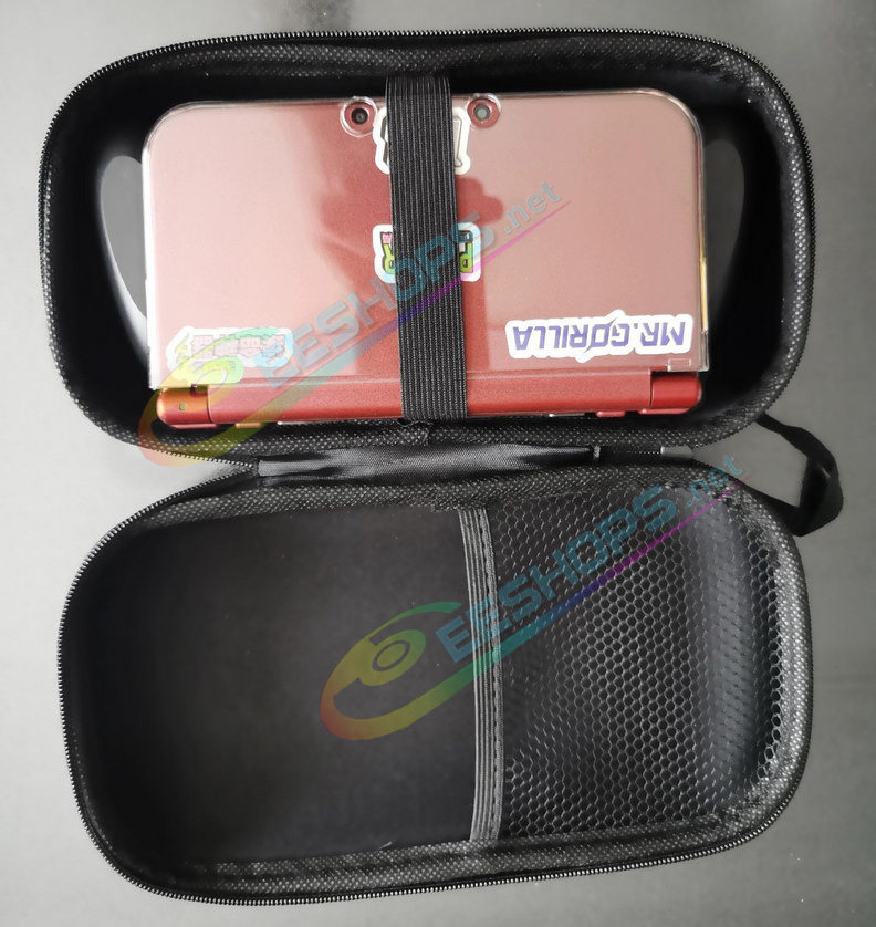 Best Nintendo New 3DSXL 3DSLL Hand Grips / Crystal Cover / Storage Bag Black Color, Cheap New 3DS XL / LL New3DSXL Handheld Consoles, Customized Non-slip Gaming Handle + Split Clear Protective Shell + Hard Carrying Case Set Accessories Free Shipping