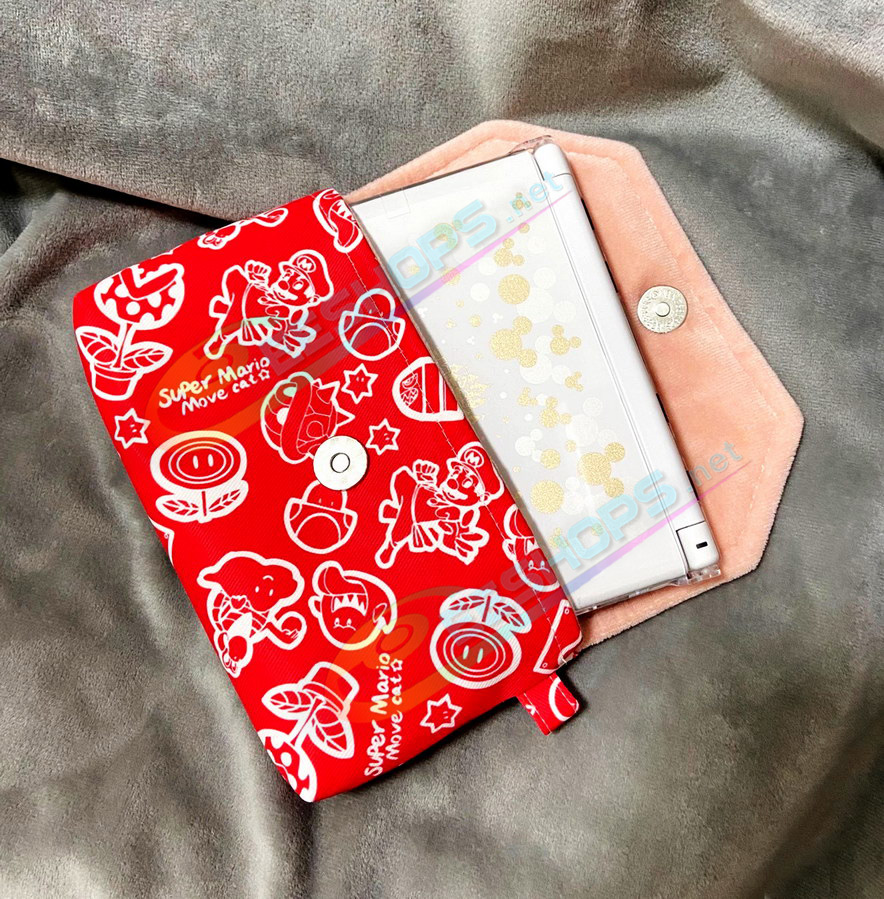 Best Nintendo GameBoy Advance SP Storage Bag Soft Carrying Protective Pouch Super Mario Bro Edtion Red Color, Cheap Game Boy Advanced GBA SP Handheld Console Unique Handcraft Waterproof Impact Resistance Portable Carry Pocket Free Shipping