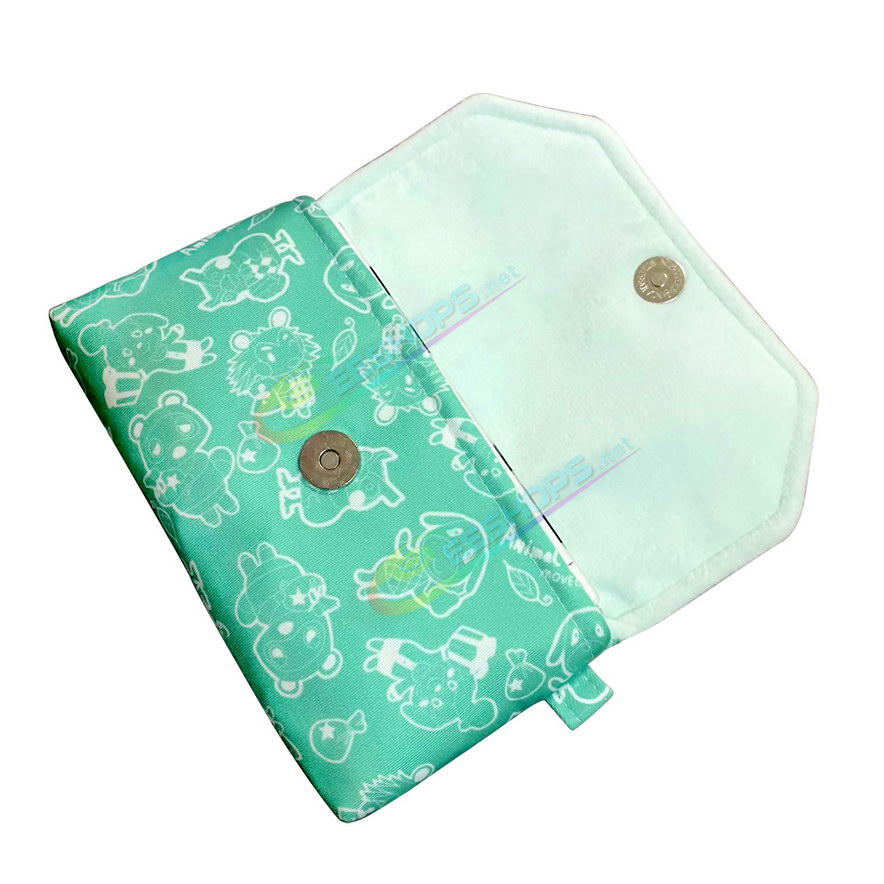 Best Handcraft Sony PlayStation Vita 1000 Soft Storage Bag Protective Carrying Pouch Animal Crossing Edition Green Color, Cheap PSV PSV1000 Handheld Game Console Thickened Waterproof Anti-Bump Portable Travel Carry Pouch Pocket Free Shipping