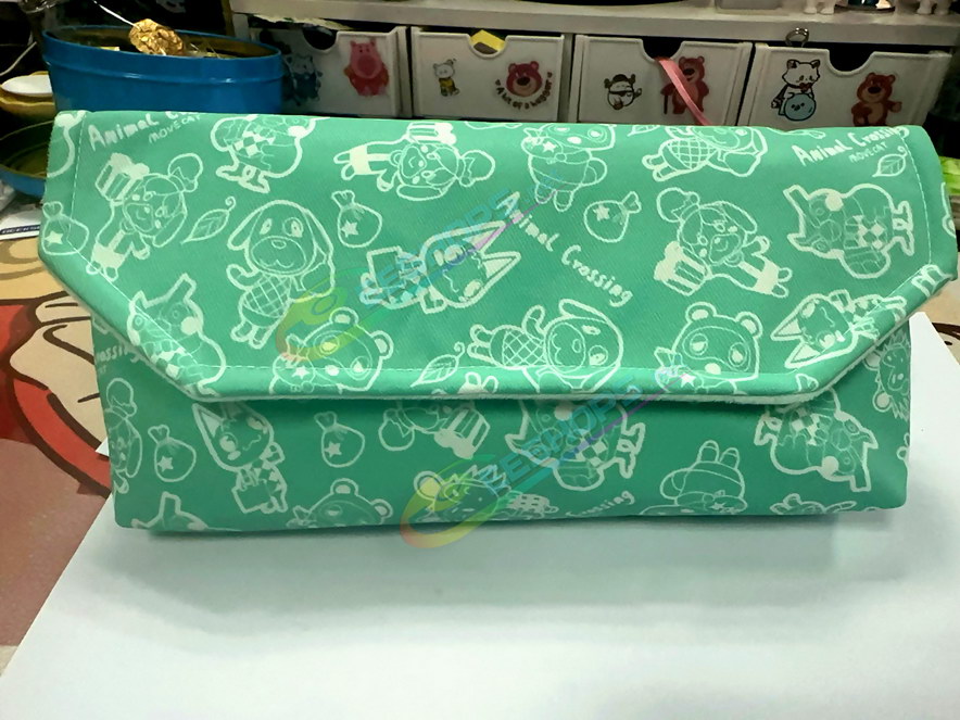 Best Handcraft Sony PlayStation Vita 2000 Soft Storage Bag Protective Carrying Pouch Animal Crossing Edition Green Color, Cheap PSV PSV1000 Handheld Game Console Thickened Waterproof Anti-Bump Portable Travel Carry Pouch Pocket Free Shipping