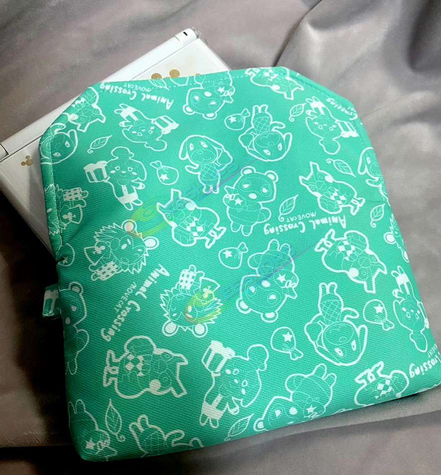 
Best New Nintendo 3DS Soft Storage Bag Protective Carry Pouch Animal Crossing Pattern Green Color, Cheap New3DS Small Handheld Game Console Customized Handcraft Waterproof Impact Resistance Portable Travel Carrying Pouch Snap Pocket Free Shipping
