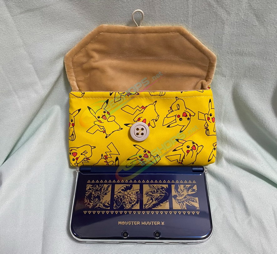 Best Handcraft New Nintendo 3DS XL LL Soft Storage Bag Carrying Pouch Pikachu Edition Yellow, Cheap New3DS XL / LL New 3DSXL 3DSLL Handheld Game Console Custom Waterproof Impact Resistance Thickened Portable Travel Carry Pouch Pocket Free Shipping