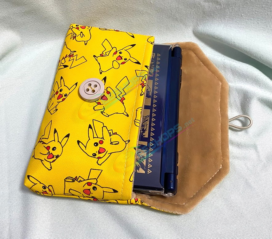 Best Nintendo Switch Lite Soft Storage Bag Portable Carrying Pouch Pikachu Edition Yellow Color, Cheap NS Lite Handheld Game Console Handcraft Customized Waterproof Impact Resistance Thickened Travel Carry Storing Pocket Free Shipping