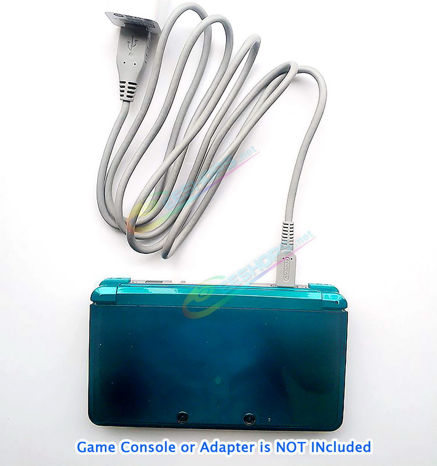 Best New Nintendo 3DS XL LL Charging Cable Charger Cord 1.5M Long, Cheap Genuine New3DS XL / LL 3DSXL 3DSLL New3DSXL Game Consoles, 59 Inch High-Quality Thickened Extension Charge Adapter Power Cords Wire Accessories Free Shipping
