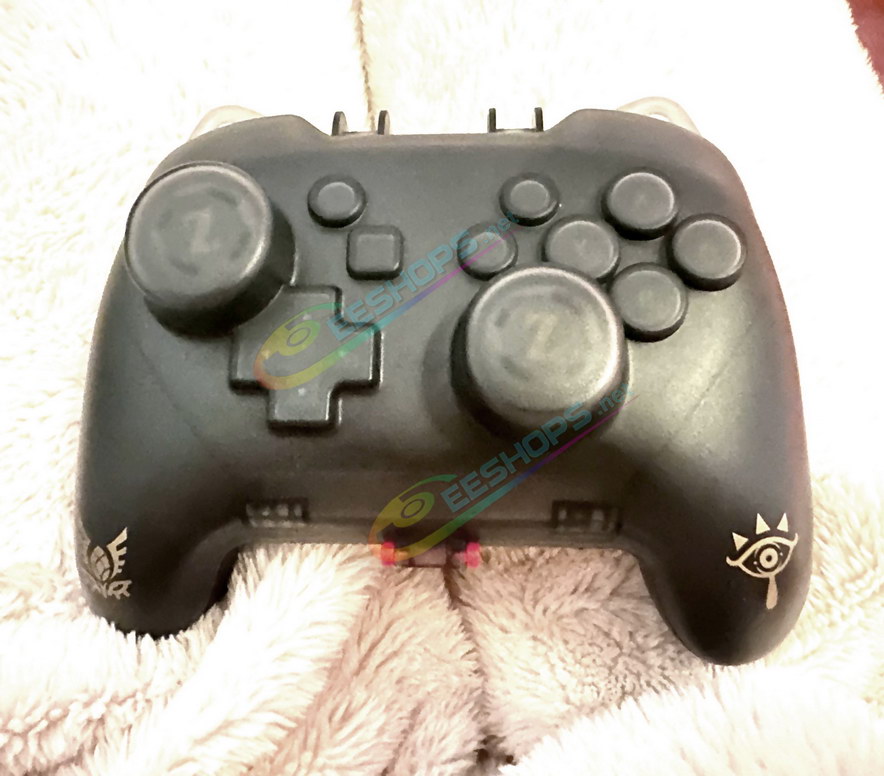 Best Nintendo Switch Pro Wireless Controller Protective Hard Storage Case Clear White Tears of the Kingdom Edition, Cheap Frosted Shaped Impact-Resistant Pressure-proof Carrying Protection Case + Hand Strap + Dust Plug / Ring Free Shipping