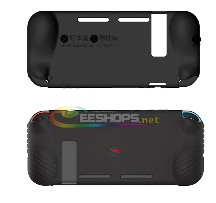 Genuine New IINE Silicone Skin Protector Case Sleeve Armor for Nintendo Switch NS Game Console Joy-Con Controllers Conjoined Black Replacement Spare Parts