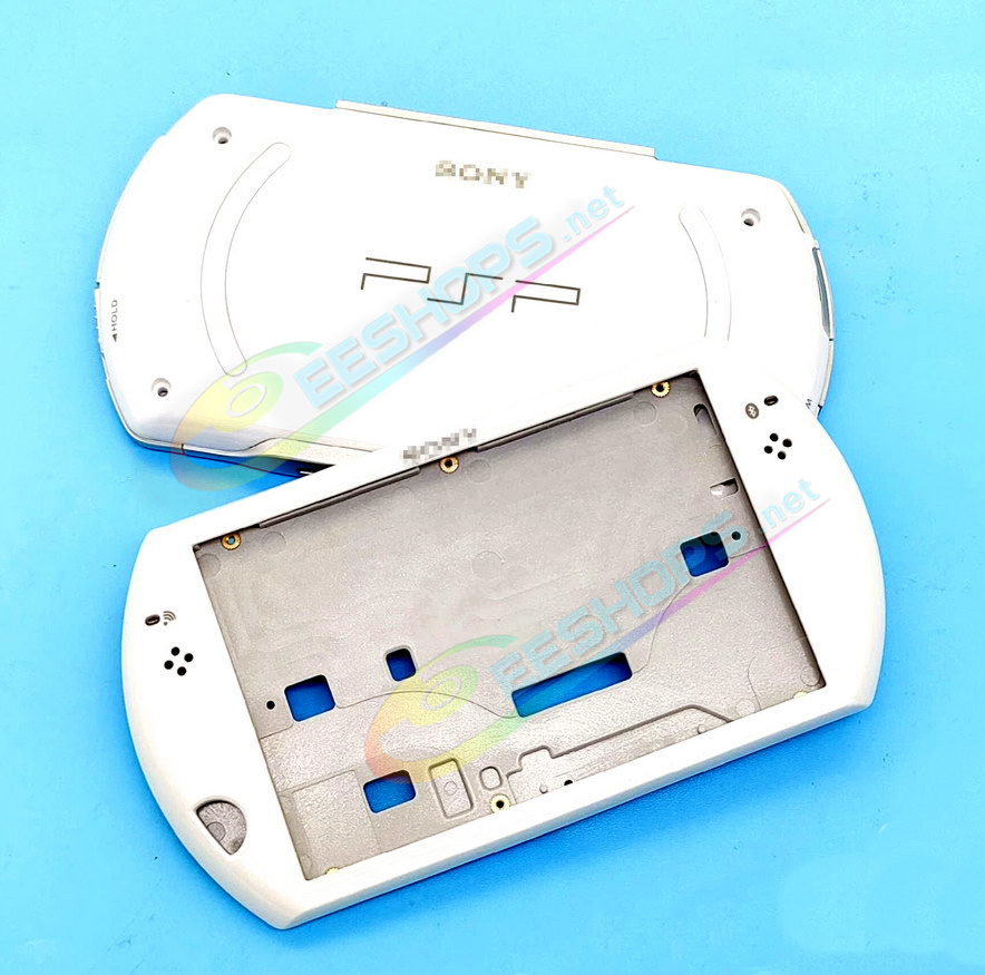 Best Sony PlayStation Portable PSP GO Replacement Shell Housing Case Full Set White Color, Cheap New PSPGO Original Handheld Game Console, DIY Outer Top / Bottom Covers Enclosure + Buttons + Screws + Stickers Spare Parts Accessories Free Shipping