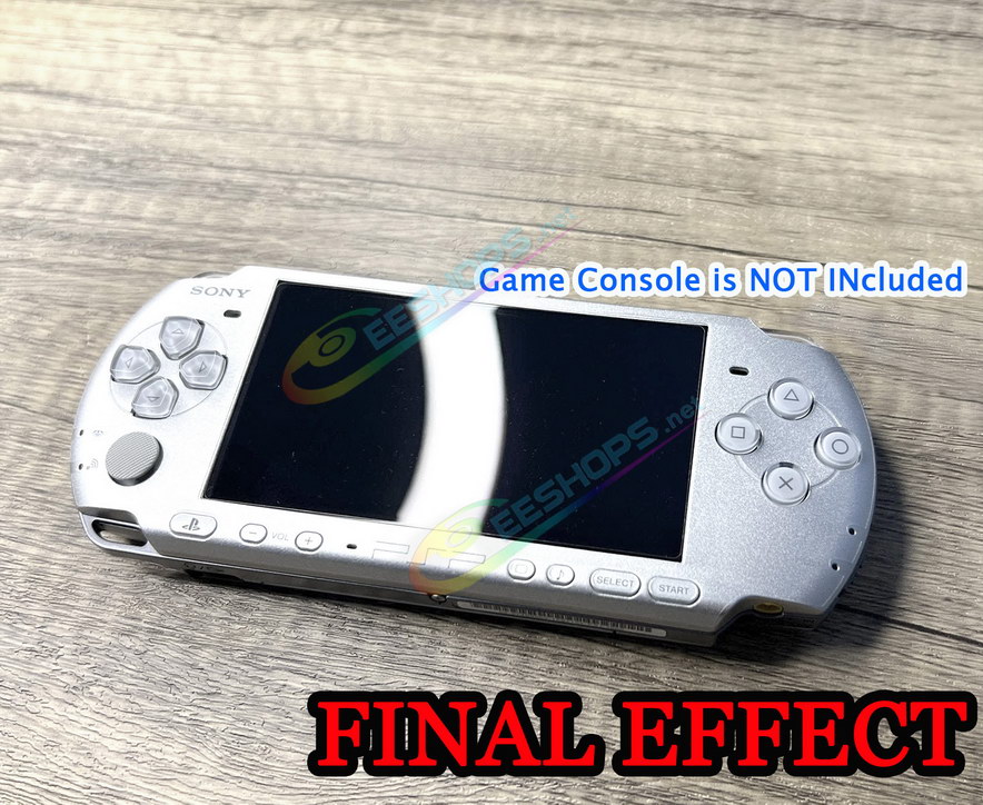 Best Sony PlayStation Portable 3000 Frosted Shell Protector Film Clear Scratch-Resistant Ultimate Thin Skins, Cheap New PSP 3000 PSP3000 Handheld Game Console, Anti-Slip Separated Complete Cover Protective Stickers Full Set 100% Fit Free Shipping