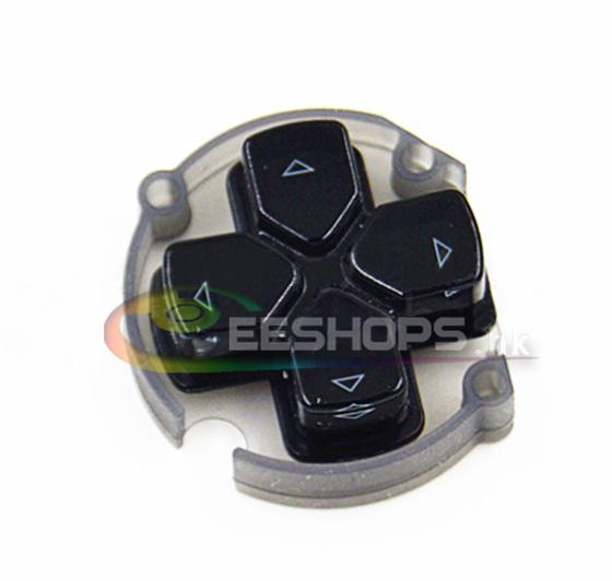 Genuine New D-Pad Direction Keys Cross Key Button W/ Rubber Mat for Sony Playstion PS Vita PSV 1000 PSV1000 Replacement Part Black Free Shipping