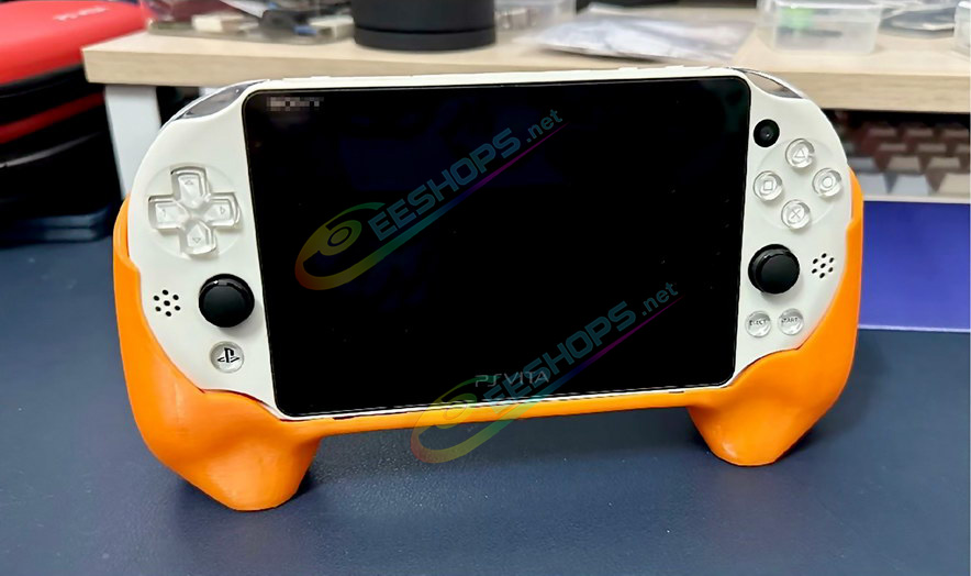 Best Sony PS Vita 2000 Hand Grips Hand Grips NonSlip & Showing Stand Orange / Pink Color, Cheap PSVita PSV 2000 PSV2000 Handheld Game Console, Customized Anti-slip Sweat-proof Gaming Handle Holder Handgrip Sweat Resistant Accessories Free Shipping