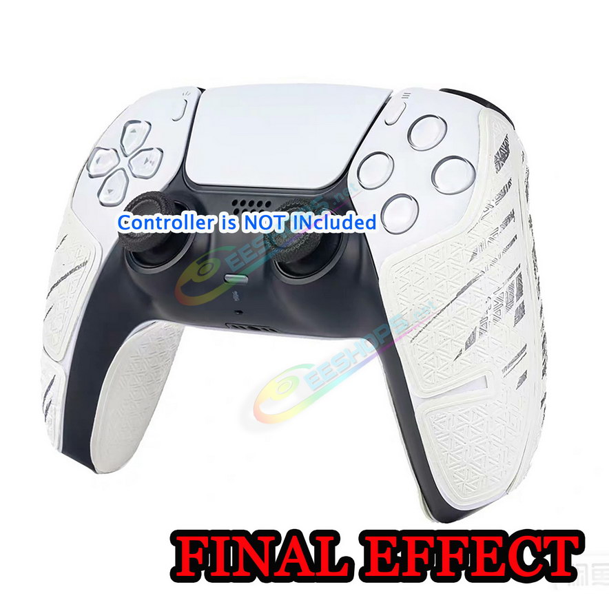Best Sony PlayStation 5 Controller Anti-Slip Skin Hand Grip Protective Jacket Stickers Beige White, Cheap New PS5 Dualsense Wireless Controllers Anti Sweat Absorbent Gaming Handle gridding Sleeve Protection Silicone Cover Free Shipping