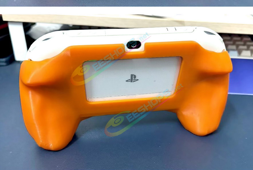 Best Sony Playstation PS Vita PSV 2000 Hand Grip Gaming Handle Orange Color, Cheap New PSV2000 Handheld Console Customized DIY Non-slip Sweat-proof Prosthetic Holder Showing Stand Rack Accessories Free Shipping