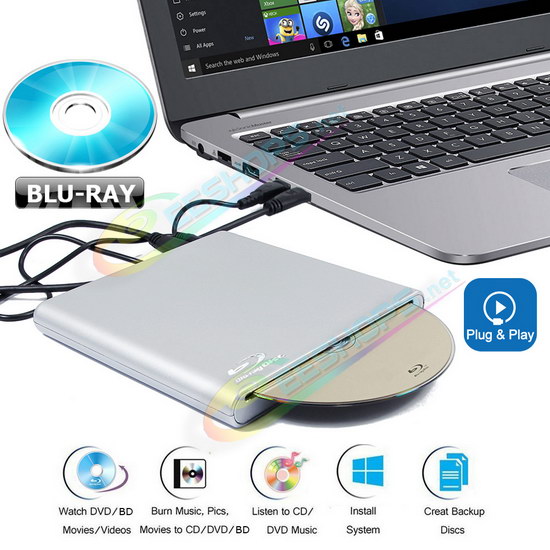 
Cheap Gaming Laptop Slot External Dual Layer 6X DL Blu-ray Burner CD/DVD/BD Disc Players, Best New MSI Clevo Gaming Laptop GS 65 GS75 iBuypower Cyberpowerpc Gamer Desktop PC, Super Multi USB 3.0 BD-RE 8X DVD+-RW 24 CD-RW Writer Free Shipping
