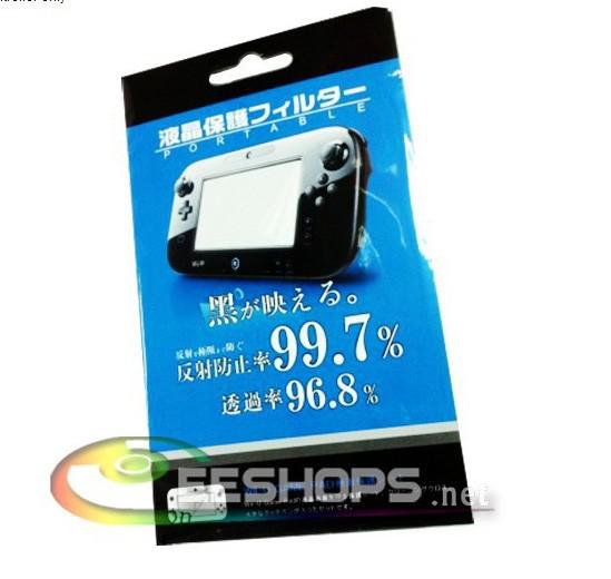 New LCD Display Touch Screen Protector Protective Film Guard Cover for Nintendo Wii U Gamepad 8GB 32GB Black & White Console