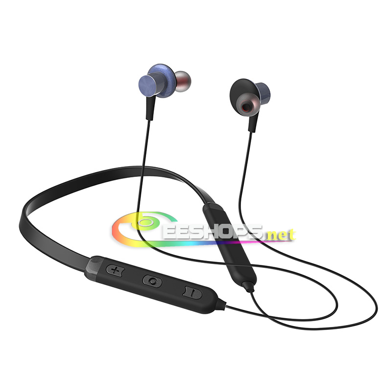 Cheap Neckband Earphones with Bluetooth Wireless Microphone in-Ear Earbuds Noise Cancellation Headphones for Huawei Mate 10 9 Se Pro P20 Pro Honor 6X 7X Ascend XT2 Cell Phone Verizon Phones 7 Plus 6S Blue Free Shipping