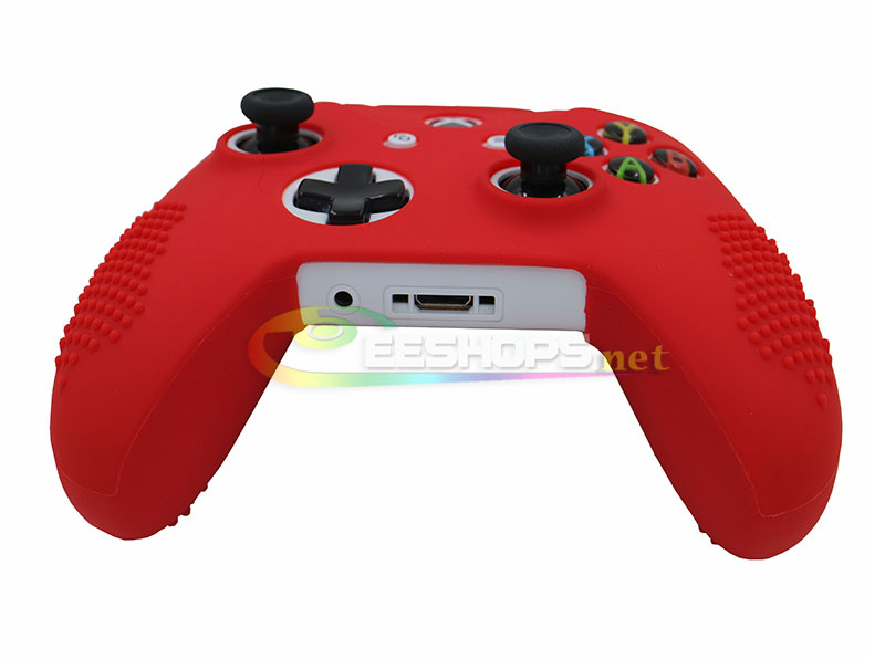 Best Anti-Slip Silicone Skin Protector Case for Microsoft Xbox One Slim S Wireless Controller Rubber Protective Cover Sleeve Armor Black Free Claw Thumb Grips