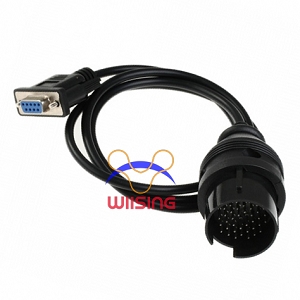 Mercedes Benz 38 Pin to DB9 Female RS232 Serial COM Port cable