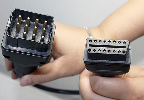 Renault 12 pin to OBD2 female Connector Adapter OBD