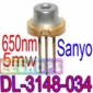 Sanyo DL-3148-034 Bar Code Scanner Laser Diode 635nm 5mW 5.6mm Can