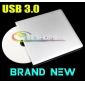 New Sony BD-5850H 6X 3D Blu-ray Burner BD-RE 4X BDXL DL Writer Slot-in DVD RW Slim Portable External USB 3.0 Optical Drive Silver