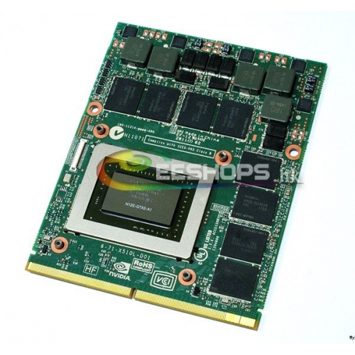 Genuine Dell Alienware M18 M18x R1 R2 Gaming Laptop GDDR5 2GB 2 GB Graphics Video Card NVIDIA GeForce GTX 580 580M MXM VGA Board Replacement Free Shipping