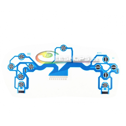 New Genuine Key Pad Conductive Film Flex Cable Blue for Sony PlayStation 4 PS4 Wireless Controller Controllers Replacement Part Free Shipping