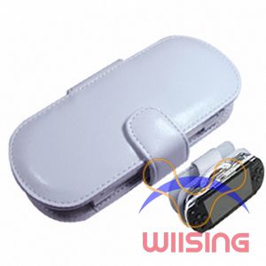 Horizontal - Leather Pouch for PSP (White)
