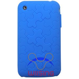 Jigsaw Puzzle Pattern Silicone Skin Case for Apple iPhone 3GS/3G