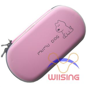 Leather Mumu Dog Pink Pouch for PSP