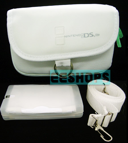 New NDSL Nintendo DS Lite Case Bag Carrying Pouch Beige