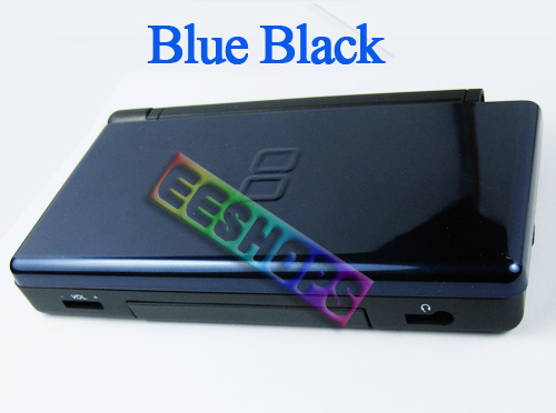 Nintendo NDS DS Lite Handheld Case Shell Blue Black