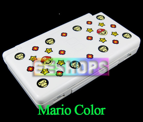 Nintendo NDS DS Lite Handheld Case Shell Mario Color