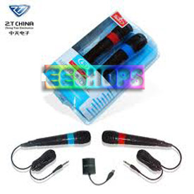 Ntendo Wii/PS3/PS2/XBOX360 4 in 1 Wired Karaoke Microphone